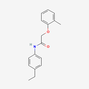 molecular formula C17H19NO2 B5544834 N-(4-乙基苯基)-2-(2-甲基苯氧基)乙酰胺 
