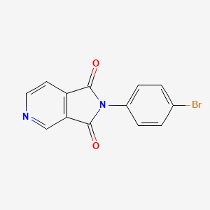 molecular formula C13H7BrN2O2 B5544947 2-(4-溴苯基)-1H-吡咯并[3,4-c]吡啶-1,3(2H)-二酮 