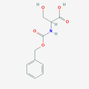 molecular formula C11H13NO5 B554501 N-苄氧羰基-DL-丝氨酸 CAS No. 2768-56-1