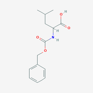 molecular formula C14H19NO4 B554504 2-{[(Benzyloxy)carbonyl]amino}-4-methylpentanoic acid CAS No. 3588-60-1