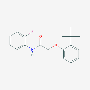 molecular formula C18H20FNO2 B5545059 2-(2-tert-butylphenoxy)-N-(2-fluorophenyl)acetamide 