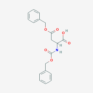 molecular formula C19H19NO6 B554509 4-Oxo-4-phenylmethoxy-2-(phenylmethoxycarbonylamino)butanoic acid CAS No. 29880-21-5