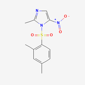 molecular formula C12H13N3O4S B5545124 1-[(2,4-dimethylphenyl)sulfonyl]-2-methyl-5-nitro-1H-imidazole 