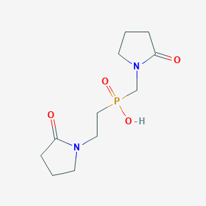 molecular formula C11H19N2O4P B5545186 [2-(2-oxo-1-pyrrolidinyl)ethyl][(2-oxo-1-pyrrolidinyl)methyl]phosphinic acid 