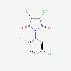 molecular formula C10H3Cl4NO2 B5545252 3,4-dichloro-1-(2,5-dichlorophenyl)-1H-pyrrole-2,5-dione CAS No. 307534-13-0
