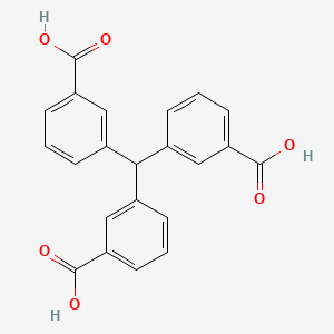 molecular formula C22H16O6 B5545307 3,3',3''-methanetriyltribenzoic acid 