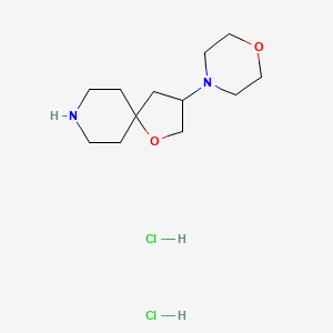 molecular formula C12H24Cl2N2O2 B5545341 3-(4-morpholinyl)-1-oxa-8-azaspiro[4.5]decane dihydrochloride 