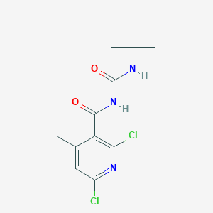 molecular formula C12H15Cl2N3O2 B5545359 N-[(tert-butylamino)carbonyl]-2,6-dichloro-4-methylnicotinamide 