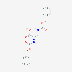 molecular formula C19H20N2O6 B554546 (S)-2,3-双(((苄氧羰基)氨基)丙酸 CAS No. 65621-26-3