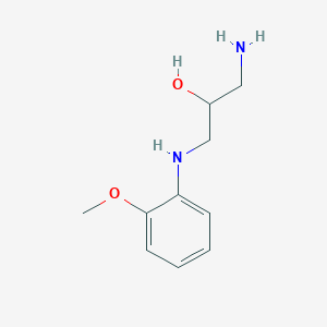 molecular formula C10H16N2O2 B5545521 1-amino-3-[(2-methoxyphenyl)amino]-2-propanol 
