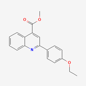 molecular formula C19H17NO3 B5545613 2-(4-乙氧基苯基)-4-喹啉甲酸甲酯 CAS No. 51842-73-0