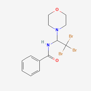 molecular formula C13H15Br3N2O2 B5545654 N-[2,2,2-tribromo-1-(4-morpholinyl)ethyl]benzamide 
