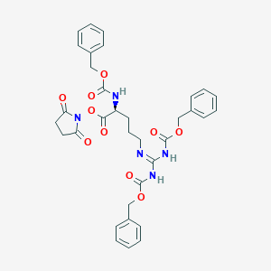 molecular formula C34H35N5O10 B554575 Z-精氨酸(Z)2-Osu CAS No. 132160-73-7