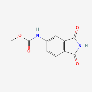 molecular formula C10H8N2O4 B5545775 methyl (1,3-dioxo-2,3-dihydro-1H-isoindol-5-yl)carbamate 