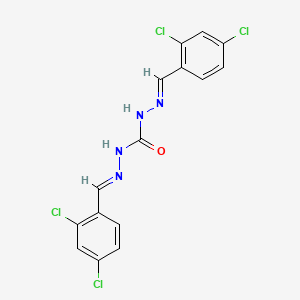molecular formula C15H10Cl4N4O B5545777 N'',N'''-bis(2,4-dichlorobenzylidene)carbonohydrazide CAS No. 6341-79-3