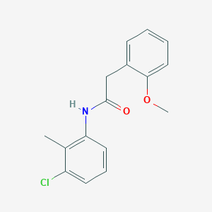 molecular formula C16H16ClNO2 B5545783 N-(3-氯-2-甲基苯基)-2-(2-甲氧基苯基)乙酰胺 