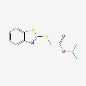 molecular formula C12H13NO2S2 B5545807 异丙基（1,3-苯并噻唑-2-基硫代）乙酸酯 CAS No. 6103-82-8