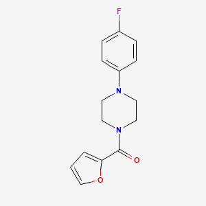 molecular formula C15H15FN2O2 B5545812 1-(4-fluorophenyl)-4-(2-furoyl)piperazine 