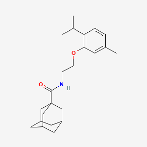 molecular formula C23H33NO2 B5545836 N-[2-(2-isopropyl-5-methylphenoxy)ethyl]-1-adamantanecarboxamide 