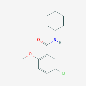 molecular formula C14H18ClNO2 B5545867 5-chloro-N-cyclohexyl-2-methoxybenzamide 