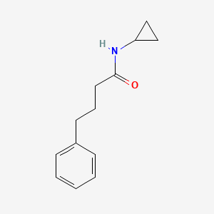 molecular formula C13H17NO B5545972 N-cyclopropyl-4-phenylbutanamide 