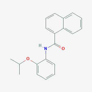 molecular formula C20H19NO2 B5546018 N-(2-异丙氧基苯基)-1-萘酰胺 