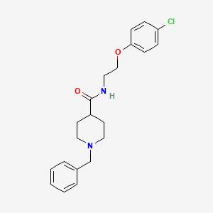 molecular formula C21H25ClN2O2 B5546100 1-苄基-N-[2-(4-氯苯氧基)乙基]-4-哌啶甲酰胺 