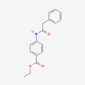 molecular formula C17H17NO3 B5546132 ethyl 4-[(phenylacetyl)amino]benzoate 