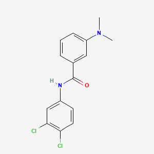 molecular formula C15H14Cl2N2O B5546176 N-(3,4-dichlorophenyl)-3-(dimethylamino)benzamide 