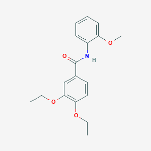 molecular formula C18H21NO4 B5546234 3,4-diethoxy-N-(2-methoxyphenyl)benzamide 