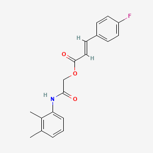molecular formula C19H18FNO3 B5546237 2-[(2,3-二甲苯基)氨基]-2-氧代乙基 3-(4-氟苯基)丙烯酸酯 