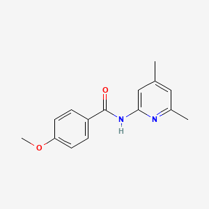 molecular formula C15H16N2O2 B5546278 N-(4,6-dimethyl-2-pyridinyl)-4-methoxybenzamide 