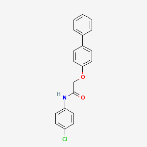 molecular formula C20H16ClNO2 B5546291 2-(4-biphenylyloxy)-N-(4-chlorophenyl)acetamide 