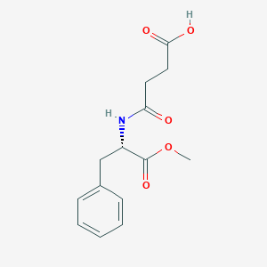 molecular formula C14H17NO5 B554649 4-[[(2S)-1-甲氧基-1-氧代-3-苯基丙烷-2-基]氨基]-4-氧代丁酸 CAS No. 133301-03-8