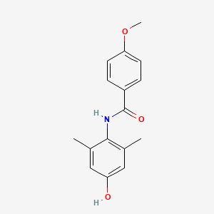 molecular formula C16H17NO3 B5546495 N-(4-hydroxy-2,6-dimethylphenyl)-4-methoxybenzamide 