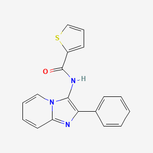 molecular formula C18H13N3OS B5546666 N-(2-phenylimidazo[1,2-a]pyridin-3-yl)-2-thiophenecarboxamide 