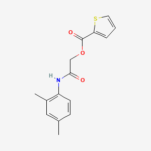 molecular formula C15H15NO3S B5546684 2-[(2,4-dimethylphenyl)amino]-2-oxoethyl 2-thiophenecarboxylate 