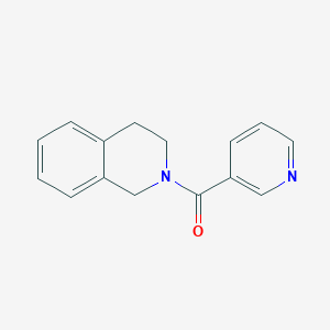 molecular formula C15H14N2O B5546840 2-(3-pyridinylcarbonyl)-1,2,3,4-tetrahydroisoquinoline 