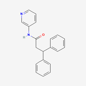 molecular formula C20H18N2O B5546861 3,3-二苯基-N-3-吡啶基丙酰胺 CAS No. 5691-92-9