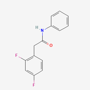 molecular formula C14H11F2NO B5546898 2-(2,4-二氟苯基)-N-苯基乙酰胺 