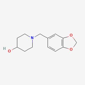molecular formula C13H17NO3 B5546940 1-(1,3-benzodioxol-5-ylmethyl)-4-piperidinol 