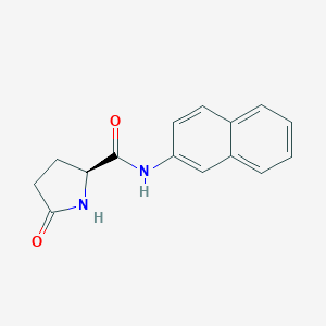 molecular formula C15H14N2O2 B554696 L-焦谷氨酸 β-萘酰胺 CAS No. 22155-91-5