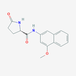molecular formula C16H16N2O3 B554697 (2S)-N-(4-甲氧基萘-2-基)-5-氧代吡咯烷-2-甲酰胺 CAS No. 94102-66-6