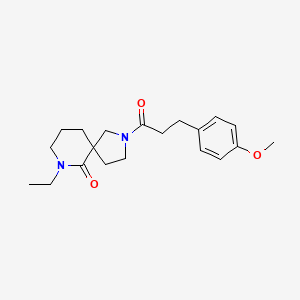 molecular formula C20H28N2O3 B5547008 7-ethyl-2-[3-(4-methoxyphenyl)propanoyl]-2,7-diazaspiro[4.5]decan-6-one 