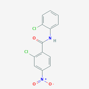 molecular formula C13H8Cl2N2O3 B5547188 2-氯代-N-(2-氯代苯基)-4-硝基苯甲酰胺 
