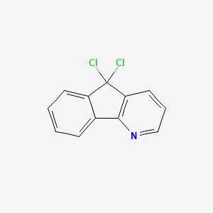 molecular formula C12H7Cl2N B5547195 5,5-dichloro-5H-indeno[1,2-b]pyridine 