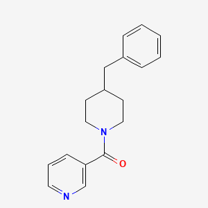 3-[(4-benzyl-1-piperidinyl)carbonyl]pyridine