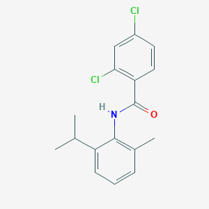 molecular formula C17H17Cl2NO B5547392 2,4-dichloro-N-(2-isopropyl-6-methylphenyl)benzamide 