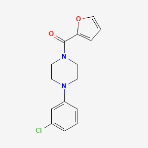 molecular formula C15H15ClN2O2 B5547448 1-(3-chlorophenyl)-4-(2-furoyl)piperazine 
