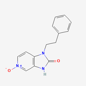 molecular formula C14H13N3O2 B5547583 1-(2-苯乙基)-1,3-二氢-2H-咪唑并[4,5-c]吡啶-2-酮 5-氧化物 